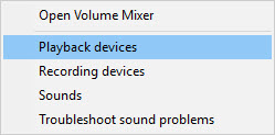 volume playback devices